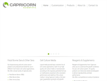 Tablet Screenshot of capricorn-scientific.com